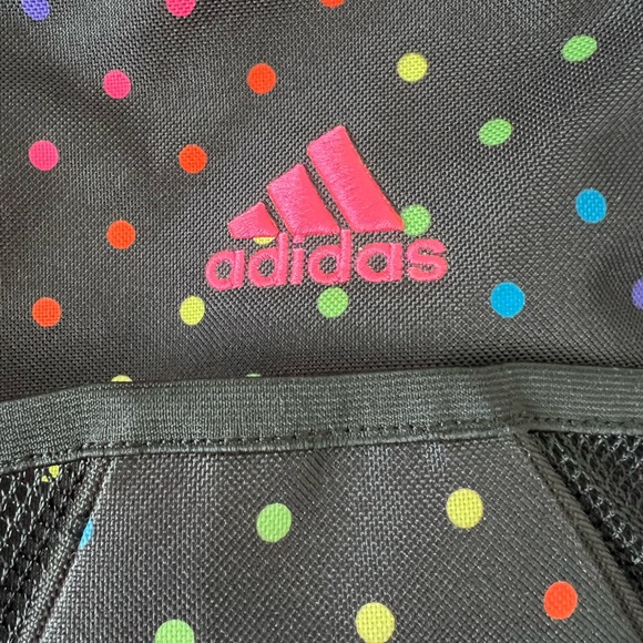 Adidas Black Colorful Polka Dot Backpack - Picture 12 of 15